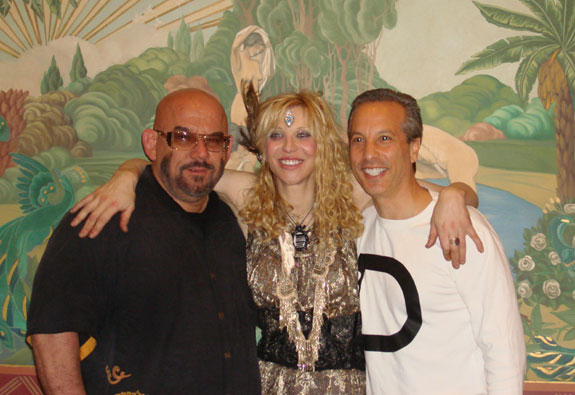 John with Courtney Love and Keith Fink